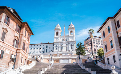 Wall Mural - Spanische Treppe in Rom, Italien