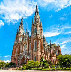 Sticker - Cathedral of the Immaculate Conception in La Plata, Argentina