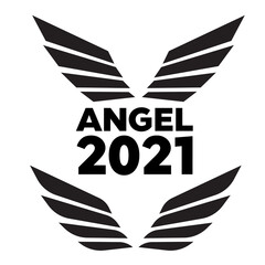 Wall Mural - Angel wings drawing vector illustration. Set of heraldic wings or angel wings drawn