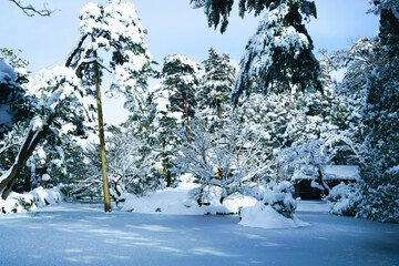 Snow day in Kanazawa, 2021.