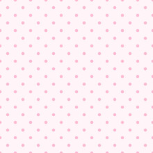Seamless Pink Polka Dot Background