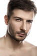 © blackday - Young and handsome man with smooth skin on white background