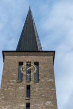 Church Tower With Time On Clock Face Showing Afternoon 
