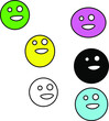 © Ilya - set of smileys illustration of a set of symbols