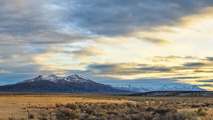 Middle Stack Mountain (Elevation 8,041 feet, 2,451 m) the high point of the Granite Range in Elko County, Nevada along U.S. Highway 93 south of Jackpot