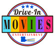 © jdoms - Retro drive-in movies label