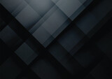 Fototapeta Przestrzenne - Black geometric vector background, can be used for cover design, poster, advertising