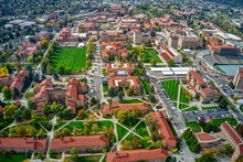 Aerial View Of The University Of Colorado In Boulder