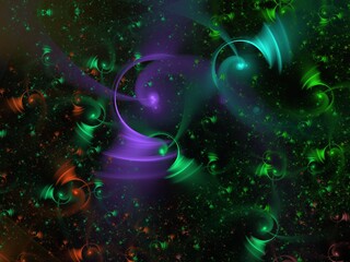 Imaginatory fractal background Image