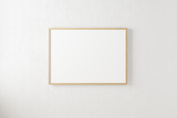 Mockup photo frame minimal scandinavia decoration.