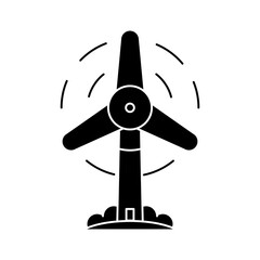 Wall Mural - Wind turbine icon