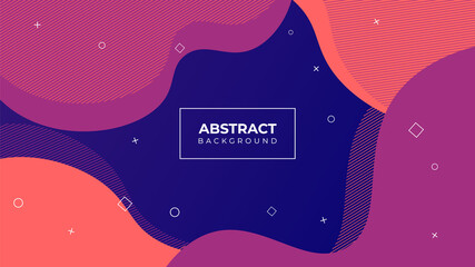 Poster - Modern abstract dynamic background design. Very useable for landing page, website, banner, poster, event, etc. Vector rectangle shape background