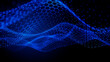 © RocknRoller Studios - Abstract 3D Technology concept. Big Data and Artificial Intelligence represented as a High Tech Futuristic Particle Network. Abstract background. 3D render