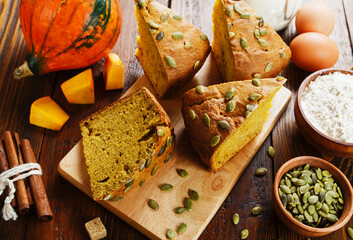 Canvas Print - Sweet pumpkin cake