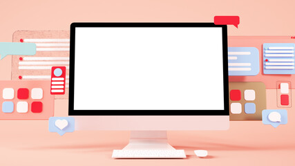 web design interface concept