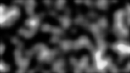 Fototapete - Halftone noise. Pattern. Abstract dotted background. Texture of black dots. Monochrome gradient background. Vector illustration.