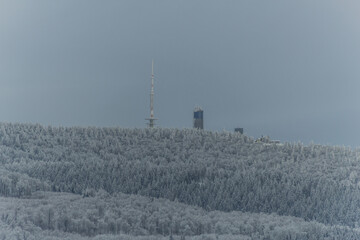 Winter Hiking in different places through the Thuringian Forest - Germany