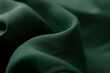 Close-up texture of green fabric or cloth in green color. Fabric texture of green background. crumple green fabric.