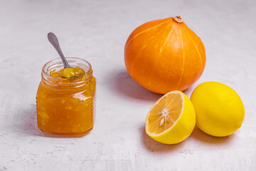 homemade pumpkin and lemon jam