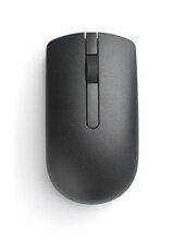 Top View Of  Black Wireless Computer Mouse