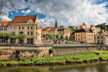 bernburg, deutschland - altstadt an der saale