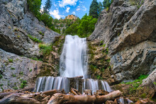 Upper Falls In Provo Canyon In Utah