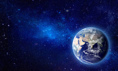 Wall Mural - earth in space - elements of this image furnished by nasa