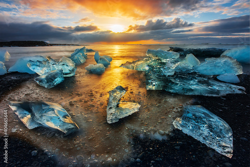 Obraz Dibond Scenic View Of Sea During Sunset