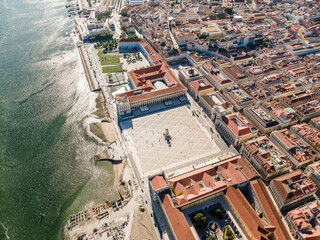 Wall Mural - Commerce Square in center of Lisbon, Portugal