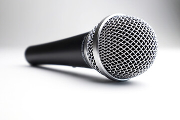 Microphone isolated on white background. 