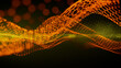 © RocknRoller Studios - Abstract 3D Technology concept. Big Data and Artificial Intelligence represented as a High Tech Futuristic Particle Network. Abstract background. 3D render