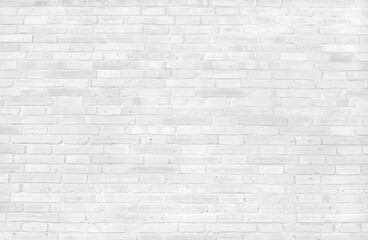  White grey brick wall texture with vintage style pattern for background and desing art work.