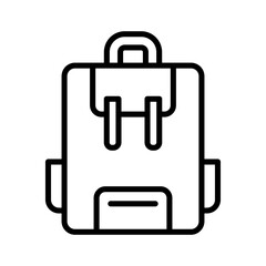 Canvas Print - School Bag Icon