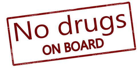 Canvas Print - No drugs on board