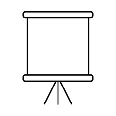 Poster - presentation board icon, line style