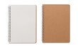 © feeling lucky - Top view closed and opened image of spiral blank notebook or notepad isolated and white background with clipping path