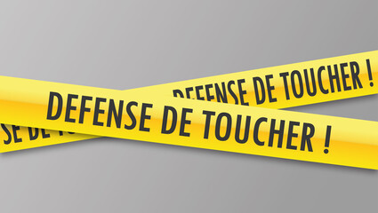 Sticker - Logo défense de toucher.