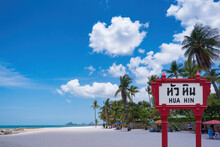 New Nomal Hua Hin On Beaches In Thailand After The Coronavirus.