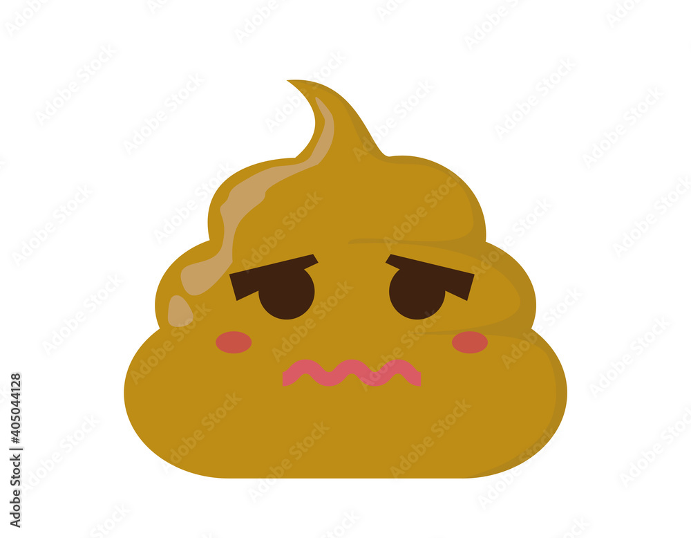 かわいいうんちのキャラクター ベクターイラスト 健康 Wall Mural Nisi