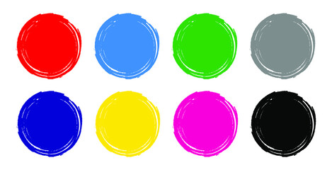 set of colorful button