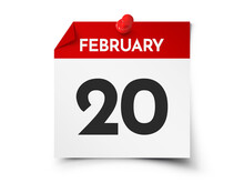 February 20 Day Calendar