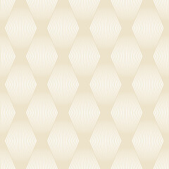  Rhombus geometric pattern, striped ornament. Seamless halftone line pattern, optical illusion, simple fashion fabric print. Monochrome  wallpaper, vector repeating texture
