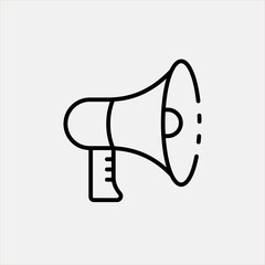 Megaphone vector icon illustration sign