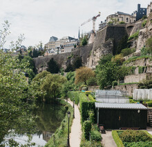 View Of Bock Casemates In Luxembourg City.