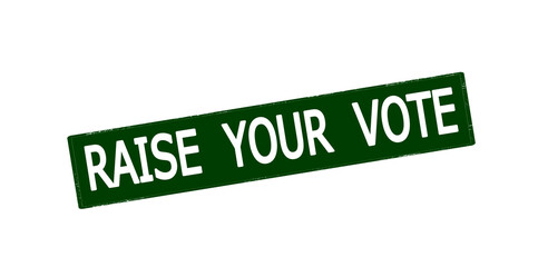 Sticker - Raise your vote