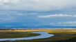 Panorama of Ruoergai grassland at Jiuqu Yellow River First Bay , Sichuan Aba Tangke