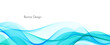 © JupiterArts - Modern blue motion flowing wave banner background