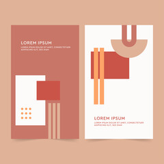 Wall Mural - Brochure template, Company identity design, Business presentation vector. Corporate report cover abstract geometric illustration design layout bundle. Abstract art