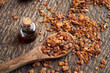 Myrrh resin with myrrh essential oil