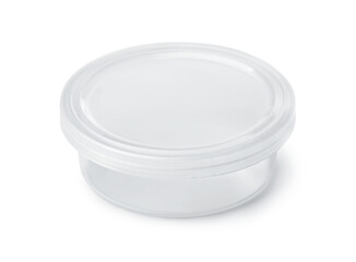 Sticker - Transparent round plastic container